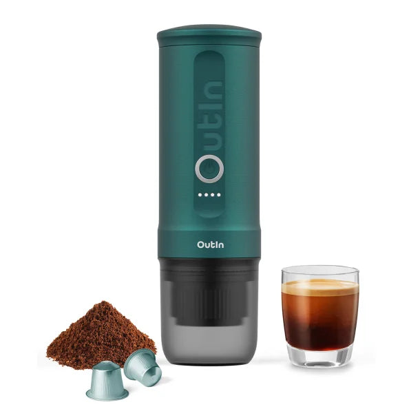 OutIn® Nano Portable Electric Espresso Machine (Outin® Teal)