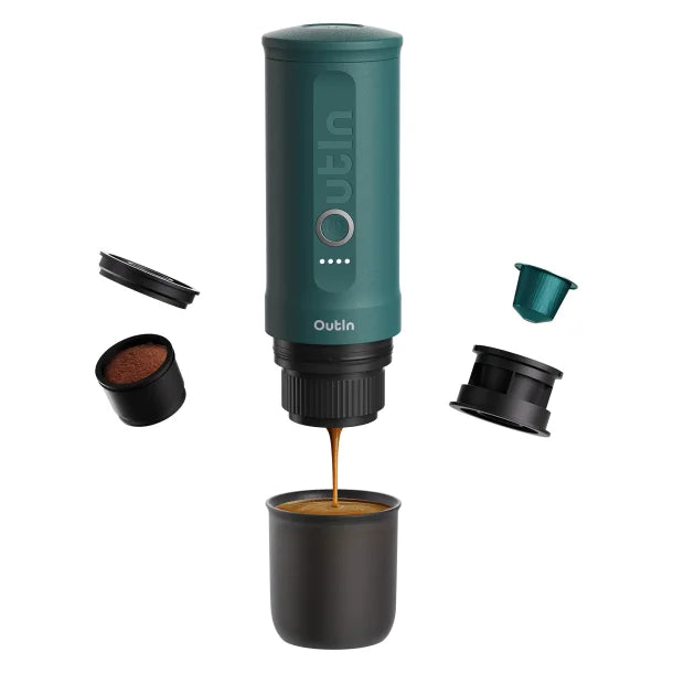 OutIn® Nano Portable Electric Espresso Machine (Outin® Teal)