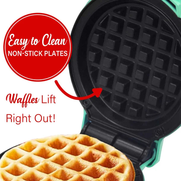 Brentwood® 400-Watt 5-In. Non-Stick Mini Waffle Maker (Blue)