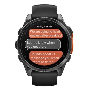 Garmin® fēnix® 8 AMOLED Multisport 47-mm GPS Watch with Silicone Band (Slate Gray/Black)