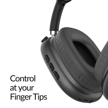 IQ Sound® High-Performance Bluetooth® Over-Ear Headphones with Microphone and FM Radio, IQ-170BT (Black)