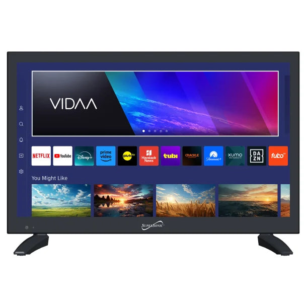 Supersonic® 19-In.-Class VIDAA LED Smart TV, AC/DC Compatible