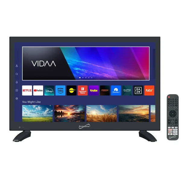 Supersonic® 19-In.-Class VIDAA LED Smart TV, AC/DC Compatible