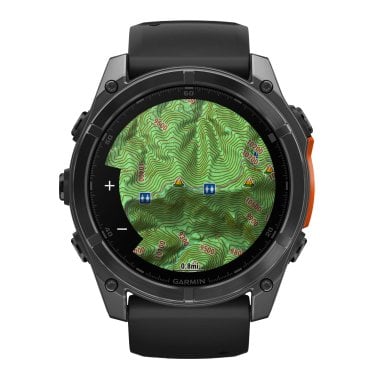 Garmin® fēnix® 8 AMOLED Multisport 51-mm GPS Watch with Silicone Band (Slate Gray/Black)