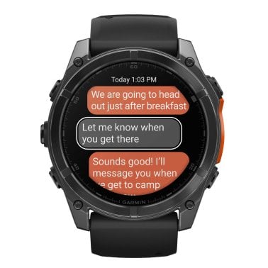 Garmin® fēnix® 8 AMOLED Multisport 51-mm GPS Watch with Silicone Band (Slate Gray/Black)