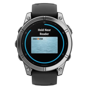 Garmin® fēnix® E AMOLED Multisport 47-mm GPS Smartwatch with Black Silicone Band (Stainless Steel)