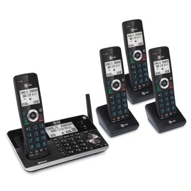 AT&T® 4-Handset Expandable Cordless Phone with Bluetooth® Connect to Cell™, Smart Call Blocker, and Answering System