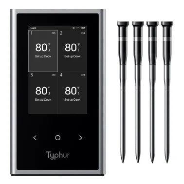 Typhur® Sync Quad 4-Probe Wireless Meat Thermometer