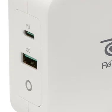 ReTrak® USB-C® 100-Watt PD Laptop Charger with Wall Plug and Retractable Cable