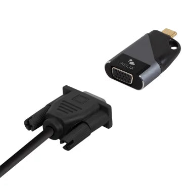 HELIX USB-C® to VGA Mini Key Chain Travel Adapter