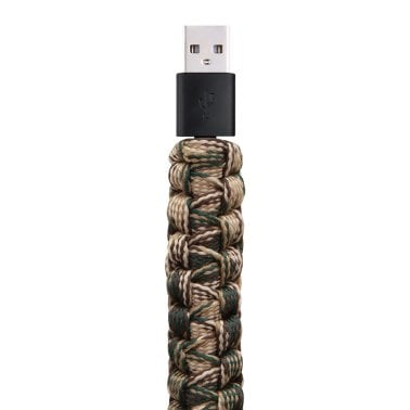 TacTECH Lightning® to USB-A 3.2-Ft. Paracord Charge and Sync Cable, Camo