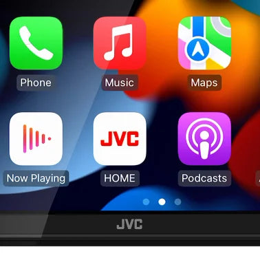 JVC® KW-M590BT 6.8-In. Car In-Dash Unit, Double-DIN/Single-DIN Digital Receiver with WSVGA Touch Screen, Android Auto™, and Apple CarPlay®