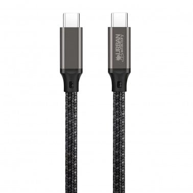 Urban Factory BASEE E-Mark USB-C® to USB-C® 6.5-Ft. 100-Watt Cable