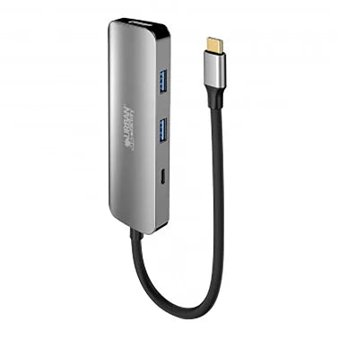 Urban Factory HUBEE 4-in-1 USB-C®, USB-A, and HDMI® Mini Hub, 100-Watt PD