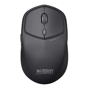 Urban Factory ONLEE COLOR Wireless 1600 DPI Ambidextrous Mouse, 6 Buttons, Bluetooth® (Black)