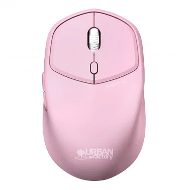 Urban Factory ONLEE COLOR Wireless 1600 DPI Ambidextrous Mouse, 6 Buttons, Bluetooth® (Light Pink)