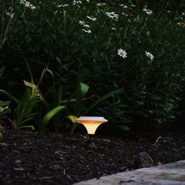 MAXSA® Innovations Solar-Powered White Integrated-LED Outdoor Martini Lamp Lights, 25 Lumens, 2 Pack