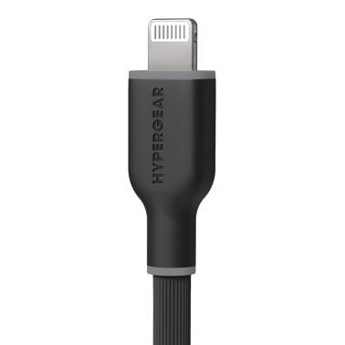 HyperGear® Flexi Pro USB-C® to Lightning® Soft-Touch Silicone Fast Charge and Sync Cable, 10-Ft. (Black)