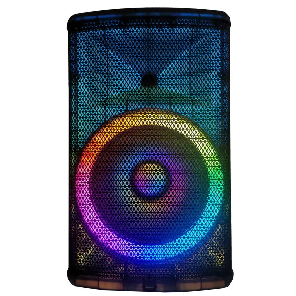 MEMOREX® Professional Portable Bluetooth® 15-In. True Wireless PA Speaker with Translucent Cabinet and LED Lights, MX-PS1501