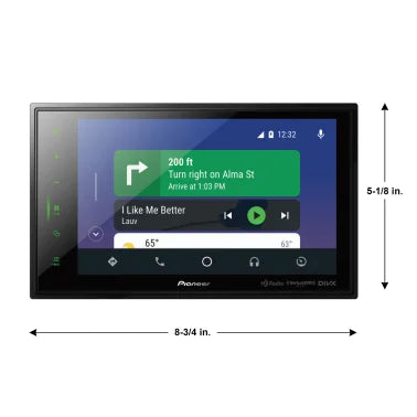 Pioneer® DMH-C5500NEX 8-In. Modular Car Stereo Head Unit with Bluetooth®, Alexa® Built-in, Apple CarPlay®/Android Auto™, HD Radio™, and SiriusXM® Ready