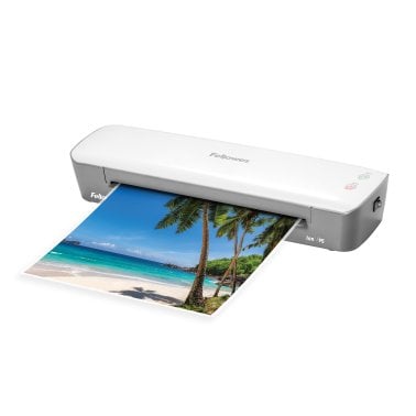 Fellowes® Ion™ 95 Personal Thermal Laminator with Pouch Starter Kit, 9.5 In., Gray/White