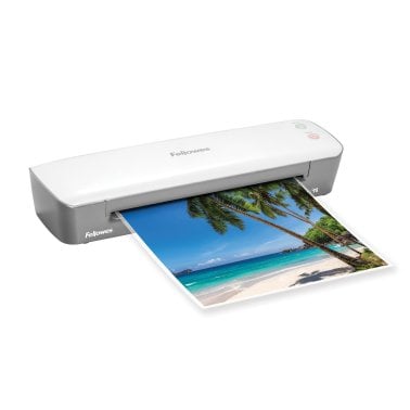 Fellowes® Ion™ 95 Personal Thermal Laminator with Pouch Starter Kit, 9.5 In., Gray/White