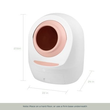 Casa Leo™ Leo’s Loo Too Smart Self-Cleaning Cat Litter Box (Pretty Pink)