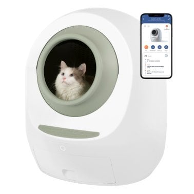 Casa Leo™ Leo’s Loo Too Smart Self-Cleaning Cat Litter Box (Avocado Green)