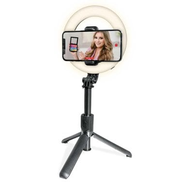 Bower® 6-In. Ring Light and Multipod Mount for Smartphones, Black