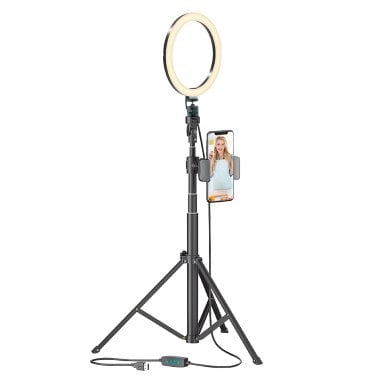 Bower® 8-In. Selfie Ring Light Studio with 51-In. Tripod Stand and Phone Holder