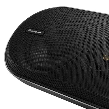 Pioneer® TS-X210 4-5/8-In. x 12-1/2-In. x 6-In. 100-Watt 3-Way Surface-Mount Bass Reflex Speakers Black, Max Power 2 Pack