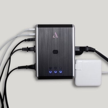 Austere® VII Series Power Wall Charger and 3,500-Joules Surge Protector, 4 AC Outlets and 3 OmniPort USB+PD Ports, 7S-PS4-US1