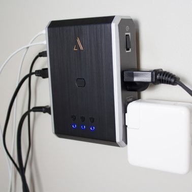 Austere® VII Series Power Wall Charger and 3,500-Joules Surge Protector, 4 AC Outlets and 3 OmniPort USB+PD Ports, 7S-PS4-US1