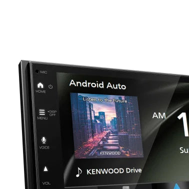 KENWOOD® DMX4710S 6.8-In. Car In-Dash Unit, Double-DIN/Single-DIN Digital Receiver with WSVGA Touch Screen, Android Auto™/Apple CarPlay®, and SiriusXM® Ready