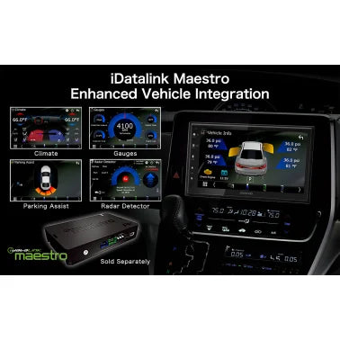 KENWOOD® DMX4710S 6.8-In. Car In-Dash Unit, Double-DIN/Single-DIN Digital Receiver with WSVGA Touch Screen, Android Auto™/Apple CarPlay®, and SiriusXM® Ready