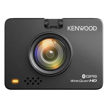 KENWOOD® DRV-A510WDP Front 1440p and Rear 1080p Compact Dash Cams with 2-In. Display and Built-in GPS for 12-/24-Volt Systems