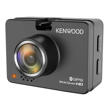 KENWOOD® DRV-A510WDP Front 1440p and Rear 1080p Compact Dash Cams with 2-In. Display and Built-in GPS for 12-/24-Volt Systems