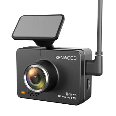 KENWOOD® DRV-A510WDP Front 1440p and Rear 1080p Compact Dash Cams with 2-In. Display and Built-in GPS for 12-/24-Volt Systems