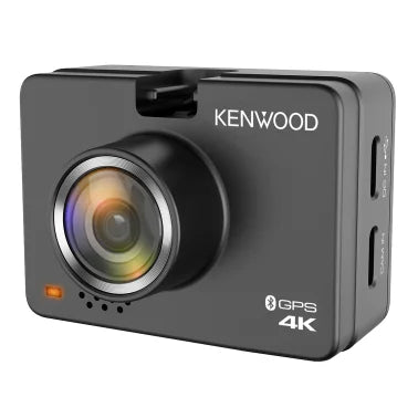 KENWOOD® DRV-A610WDP Front 4K and Rear 1440p Compact Dash Cams with 2-In. Display and Built-in GPS for 12-/24-Volt Systems