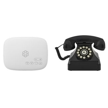 Ooma® Phone Genie with Black Crosley® Kettle Phone