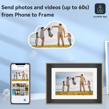 eco4life 10.1-In. Wi-Fi® Digital Photo Frame with Photos/Videos Sharing, CPF1029