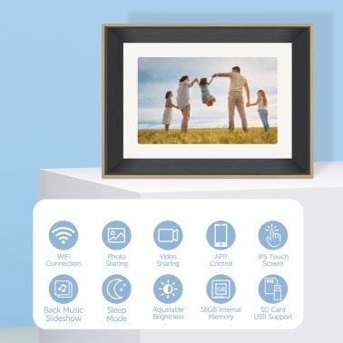 eco4life 10.1-In. Wi-Fi® Digital Photo Frame with Photos/Videos Sharing, CPF1029