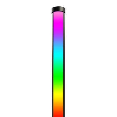 eco4life 61-In. RGB Color-Changing Modern Wi-Fi® Aluminum Corner Floor Lamp with PVC Shell