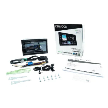 KENWOOD® DMX7709S 6.75-In. Car In-Dash Unit, Double-DIN Digital Receiver with HDMI®, WVGA Touch Screen, Android Auto™/Apple CarPlay®, and SiriusXM® Ready