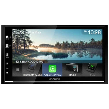 KENWOOD® DMX7709S 6.75-In. Car In-Dash Unit, Double-DIN Digital Receiver with HDMI®, WVGA Touch Screen, Android Auto™/Apple CarPlay®, and SiriusXM® Ready