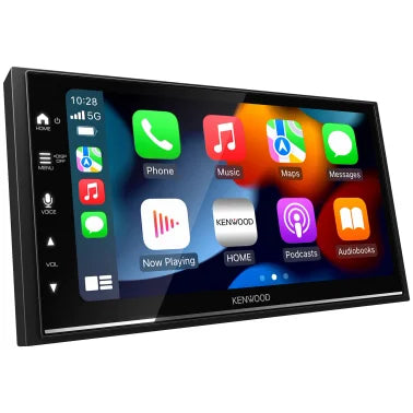 KENWOOD® DMX8709S 6.75-In. Car In-Dash Unit, Double-DIN Digital Receiver with HDMI®, WVGA Touch Screen, Wireless Android Auto™/CarPlay®, and SiriusXM® Ready