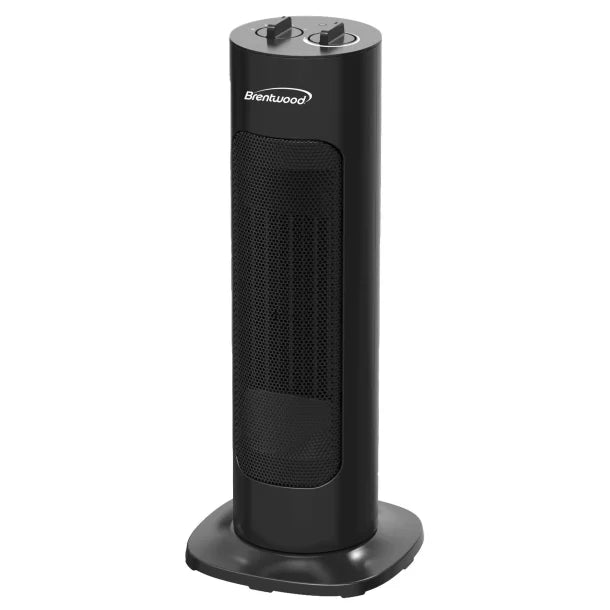 Brentwood® 1,500-Watt-Max Portable Oscillating Ceramic Tower Electric Space Heater, Black, H-C1618BK