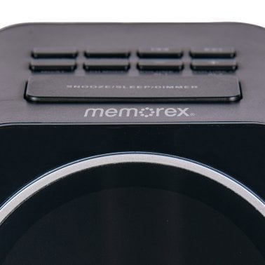 MEMOREX® Alarm Clock Radio with USB Charger