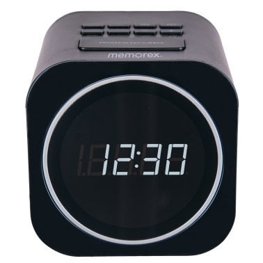 MEMOREX® Alarm Clock Radio with USB Charger