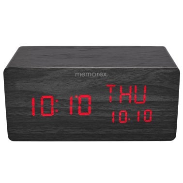 MEMOREX® LED Alarm Clock with Wireless Charger